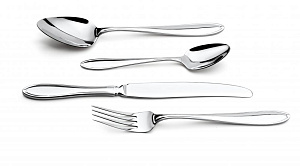 Набор столовых приборов APOLLO genio Chicag(1 столовая вилка,1столовая ложка,1чайная ложка,1столовый нож. Материал:нержавеющая сталь 000000000001194470