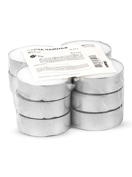 Свеча чайная 12шт 5,8х2см FORA парафин 000000000001225481