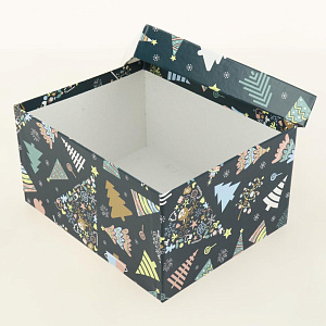 Коробка подарочная 21x17x11см РУТАУПАК В ожидании праздника прямоугольная 000000000001208349