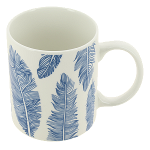 Кружка 350мл MILVIS Перышки цилиндр фарфор 000000000001208585