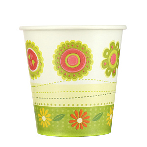 Набор одноразовых стаканов Лужайка Европак Трейд, 250мл, 6 шт. 000000000001144346