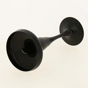 Подсвечник стеклянный с напылением цвет Графит, двойная лакировка, Колорист Дизайн RUDIK 000000000001191034