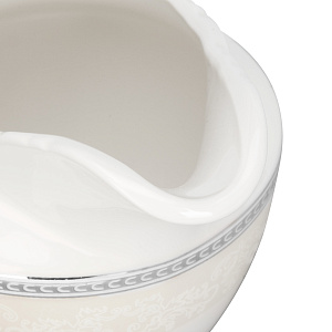 Молочник 260мл Stephanie с перламутром серебро фарфор 000000000001219804