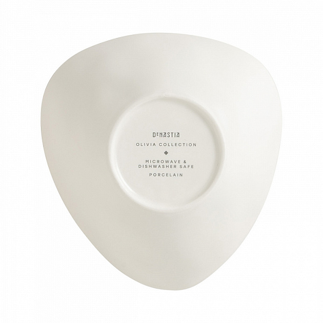 Набор тарелок суповых 4шт 500мл DE'NASTIA Оливки черно-белый фарфор 000000000001225119