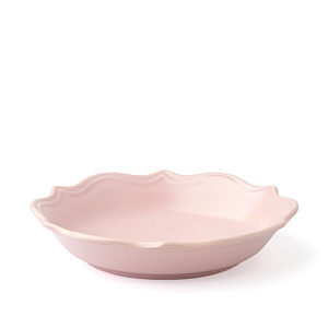 Тарелка суповая 22см 600мл DE'NASTIA Romeo розовый матовый керамика 000000000001216760