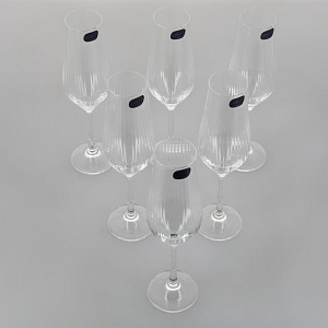 Набор фужеров для шампанского 6шт 170мл BOHEMIA CRISTAL Тулипа стекло 000000000001203142