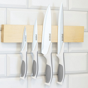 Нож-шеф поварской 18,5см DE'NASTIA серый нержавеющая сталь/пластик/термопластичная резина 000000000001211431