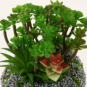 Цветок искусственный "Суккулент"11смR010443 000000000001189308