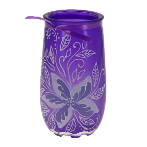 Стеклянная ваза-карандашницавысотой 120 мм Ручная роспись по тонировке 9014/120/r12010.3 000000000001194598