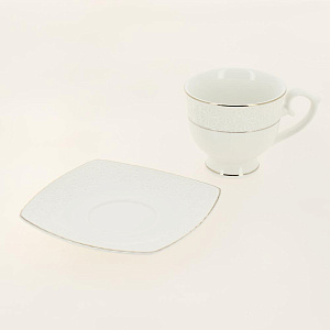 Набор кофейный фарфор 12шт (6 чашек 130мл + 6 блюдец) подарочная упаковка Нежность Balsford 179-01005 000000000001200576