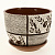 Горшок для цветов декоративный керамический Домино текстурный №3 2л ГК 7 000000000001200874
