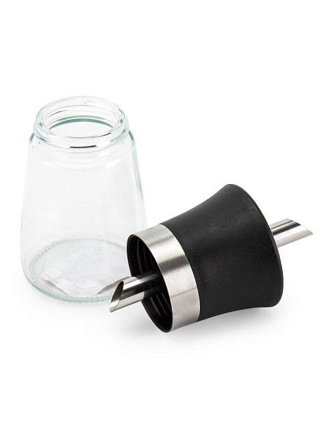 Сахарница 6х15см 200мл стекло/нержавеющая сталь 000000000001228453