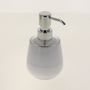 Дозатор жид.мыла Rondo белый, акрилAC-3001A-White 000000000001178673