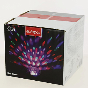 VEGAS Шар Диско LED MP3 2колонки, пульт 220v 55106 000000000001180332