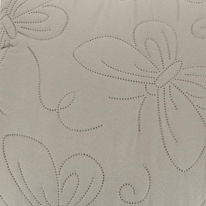 Покрывало 260х260см DENASTIA Бабочки двустороннее бежевое 100% полиэстер U000289 000000000001204707