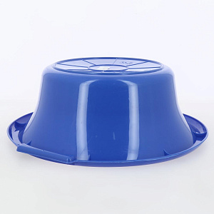 Таз 10л ШЕФ ПОЛИМЕР круглый с ручками. Прочный. При нагрузках не деформируется. Пригоден для пищевых продуктов. Синий. Полипропилен 000000000001209412