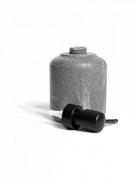 Диспенсер для жидкого мыла 300мл 8,5см DE'NASTIA Ronda белая волна серый полирезина 000000000001227017