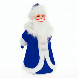 Кукла-упаковка Дед Мороз 40см БИРЮСИНКА синий ПВХ/полиэстер 000000000001207675