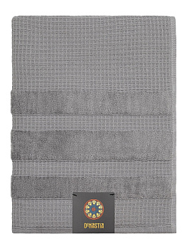 Полотенце 70x130см DE'NASTIA КРАФТ серый хлопок 100% 000000000001219514
