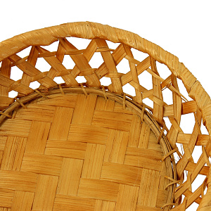 Фруктовница круглая, редкое плетение 000000000001067839