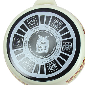 Набор посуды для приготовления 6 предметов Повара (кастрюли: 2,2л+4л+5,3л) металлическая крышка 000000000001006453