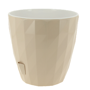 Кашпо со вставкой Соло RUBY 3л цвет Пудровый артикул КШ-6455 пластик 000000000001194630
