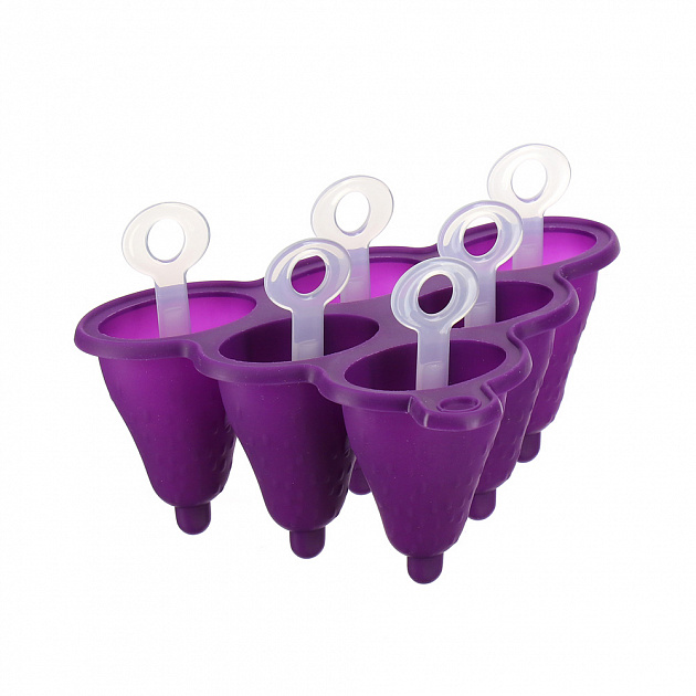 Форма для изготовления мороженого Фигурная Marmiton, фиолетовый, силикон 000000000001125341