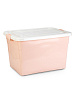 Контейнер для хранения 75л с крышкой ЦВЕТНОЙ в ассортименте полипропилен