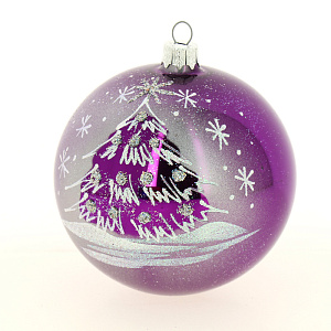 Шар 5 Елка с шарами стекло 10см NP-1765 000000000001039373