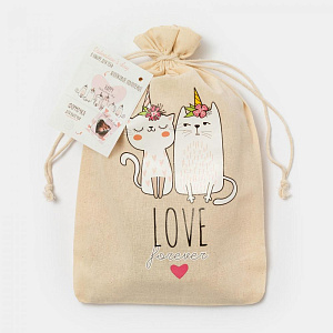 Набор кухонный в мешочке Love forever (полотенце + формочки для печенья) 4685243 000000000001200856