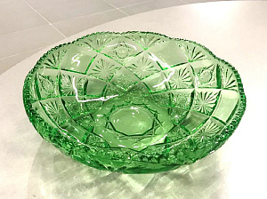 Фруктовница 30х8,3см 2,8л LAROUS GREEN иранское стекло 000000000001209530