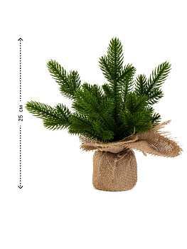 Ель искуственная 25см  литая 000000000001228776