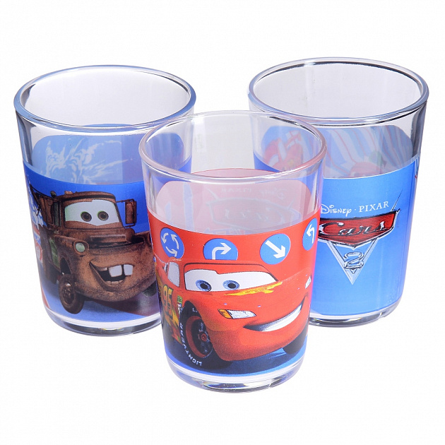 Набор стаканов Disney Cars Luminarc, 160мл, 3 шт. 000000000001057871