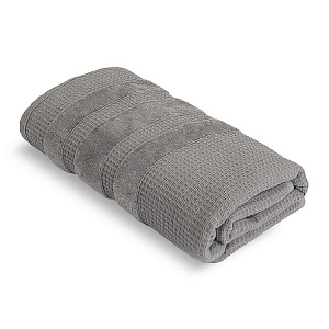 Полотенце 70x130см DE'NASTIA КРАФТ серый хлопок 100% 000000000001219514