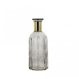 Ваза стекло "Эсти" с золотым горлышком 19см R010665 000000000001199213
