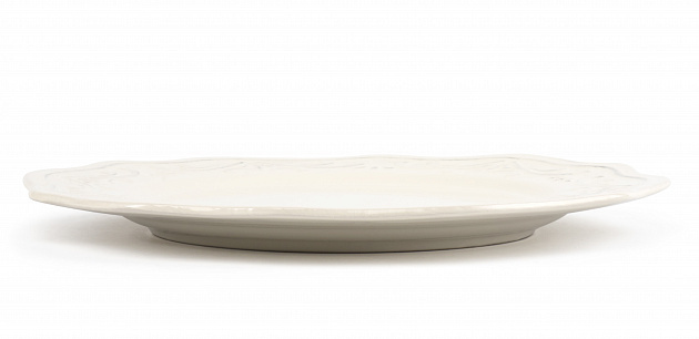 Тарелка обеденная 28см NINGBO Узор белая глазурованная керамика 000000000001217589