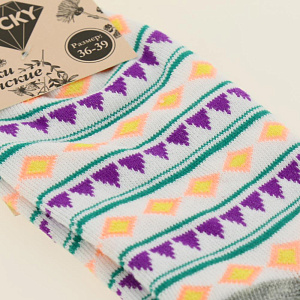 Носки женские р.36-39/23-25 LUCKY укороченные принт ананас 000000000001184375