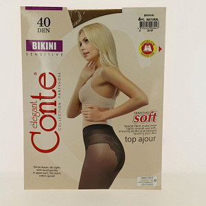 CONTE КОЛГ ЖЕН 40ДЕН BIKINI р4 NATURAL 000000000001156794