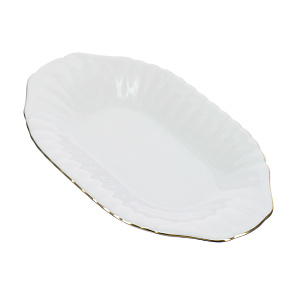 Овальное блюдо Золотая отводка Porcelaine Czech Gold Hands, 20 см 000000000001136239