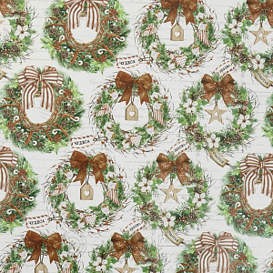 Бумага упаковочная глянцевая 70х100см Чудес 000000000001208812