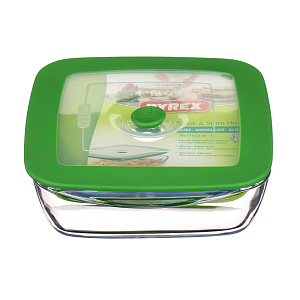 Форма для приготовления 1л 20х17х5,5см PYREX 4в1 круглая с крышкой стекло 000000000001088911