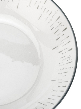 Тарелка суповая 20см ELRINGTON MILA MIFI белый/серый керамика 000000000001228514