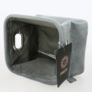 Органайзер для хранения 21x13x17см DE'NASTIA серый велюр полиэстер 000000000001210421