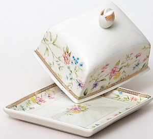 Масленка 15см с крышкой 12,7см BALSFORD Теодора подарочная упаковка фарфор 000000000001203968