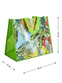 Сумка шоппер 40х32х21см тропики полипропилен 000000000001227592
