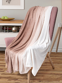 Плед 200x220см LUCKY Градиент бежевый полиэстер 000000000001200000