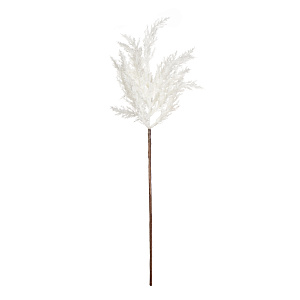 Цветок искусственный ветвь Астильба 52см белая 000000000001218322