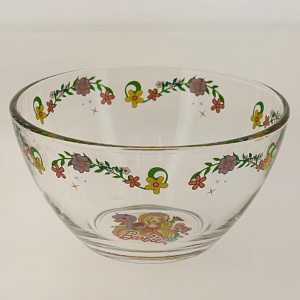 Набор посуды 1/3 салатник/кружка/тарелка в подарочной упаковке Барби Стекло Коралл PP-3BB 000000000001197535