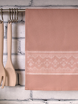 Полотенце кухонное DE'NASTIA 40x60см 100%Хлопок тёмно-розовый D100027 000000000001191108