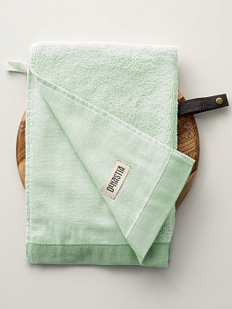 Полотенце кухонное 40x60см DE'NASTIA Меланж мятный хлопок 000000000001213596